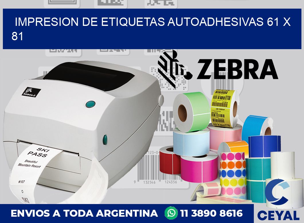 impresion de etiquetas autoadhesivas 61 x 81