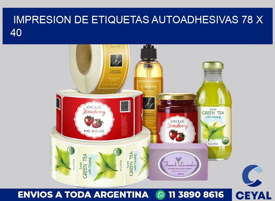 impresion de etiquetas autoadhesivas 78 x 40