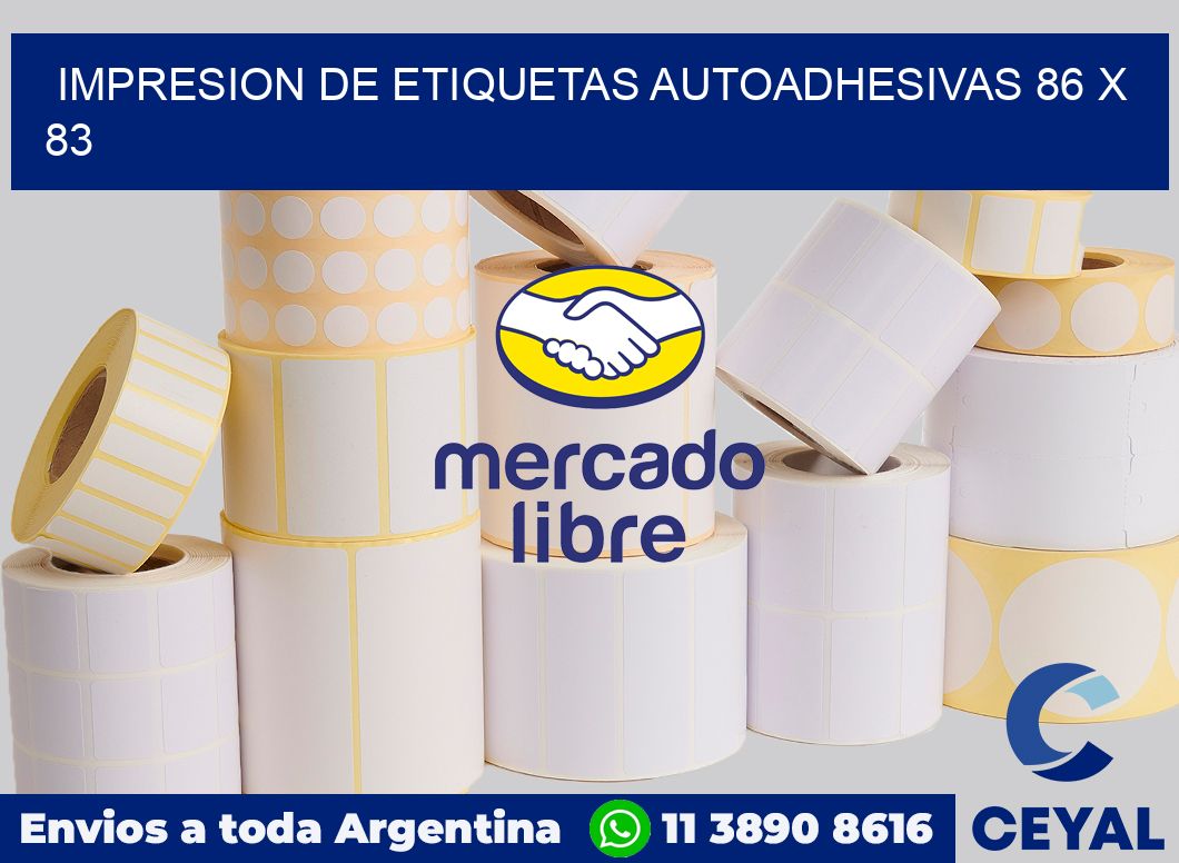 impresion de etiquetas autoadhesivas 86 x 83