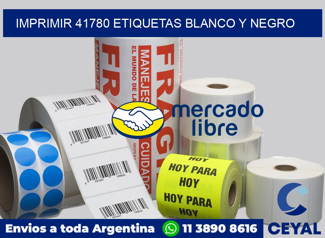 imprimir 41780 etiquetas blanco y negro