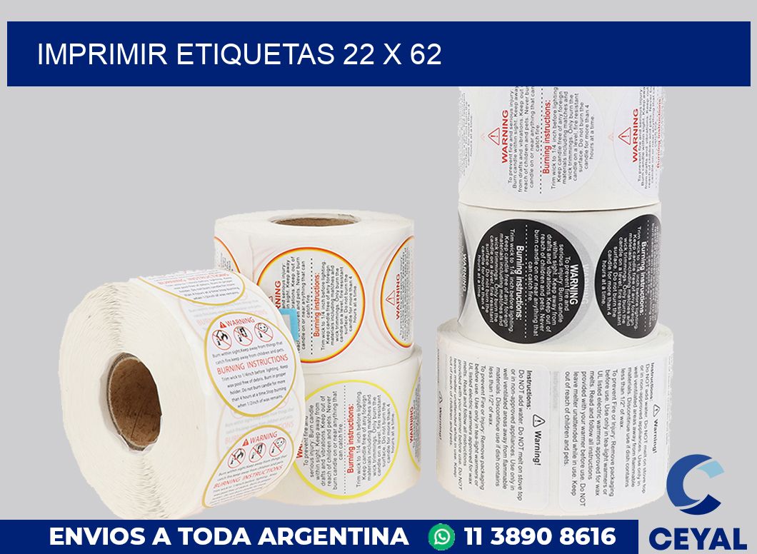 imprimir etiquetas 22 x 62