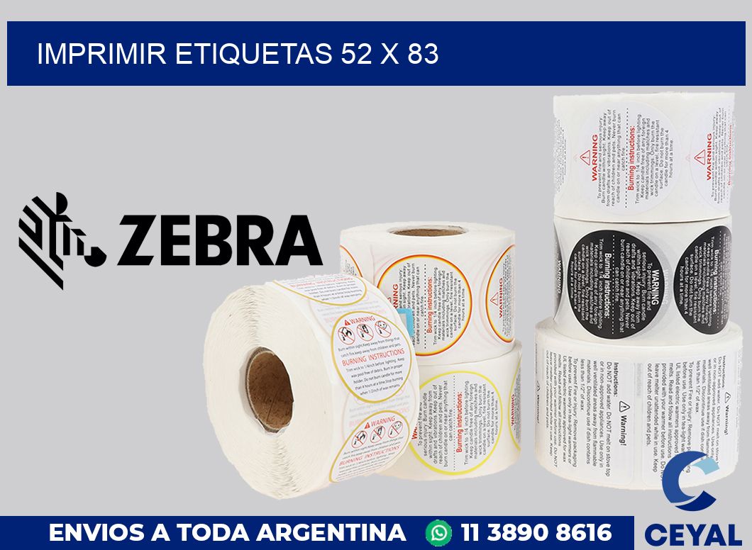 imprimir etiquetas 52 x 83