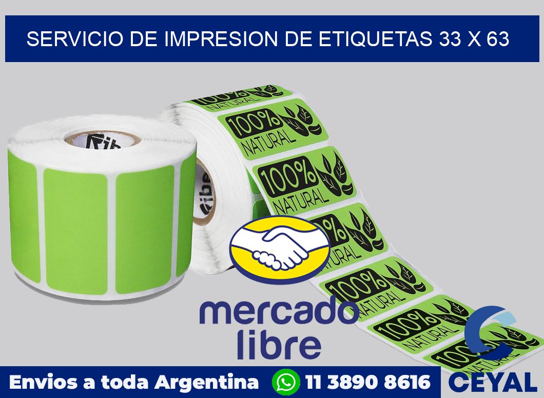 servicio de impresion de etiquetas 33 x 63