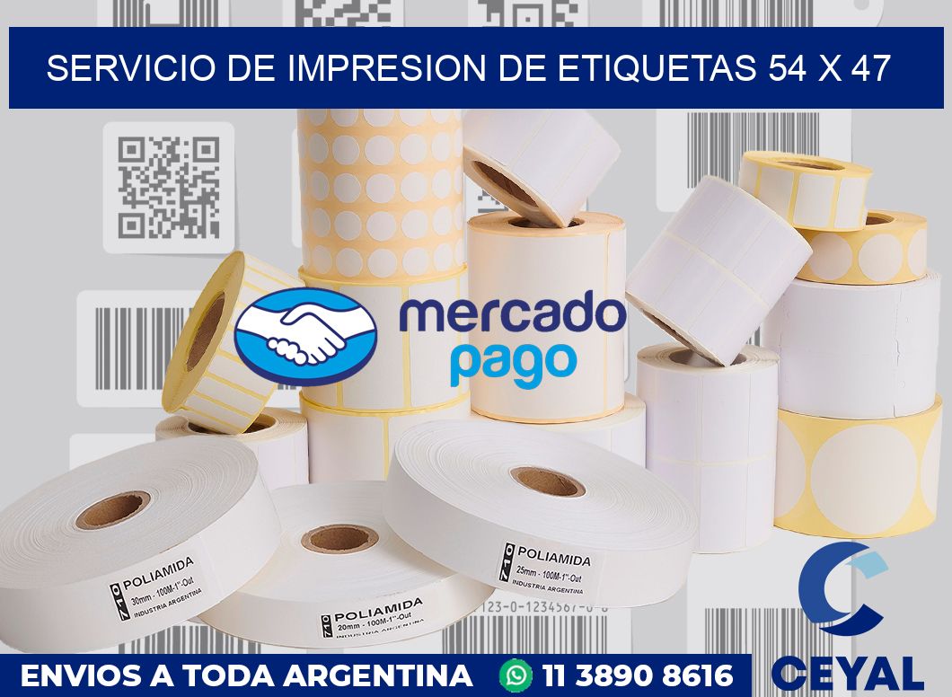 servicio de impresion de etiquetas 54 x 47