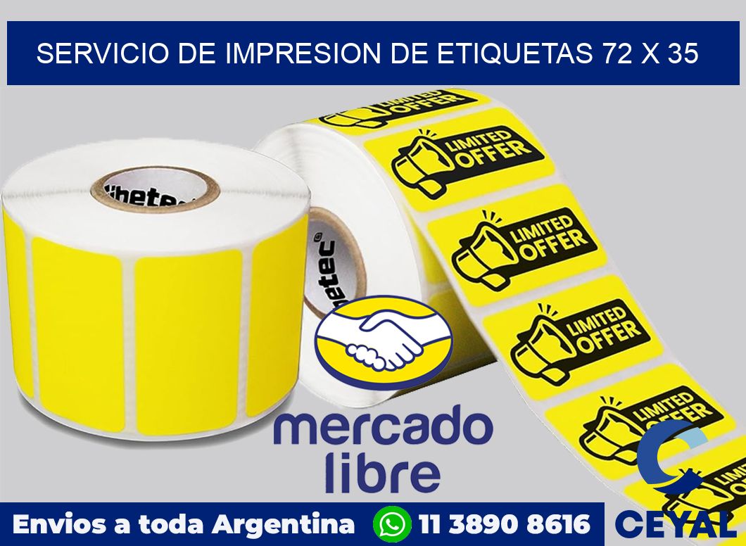 servicio de impresion de etiquetas 72 x 35