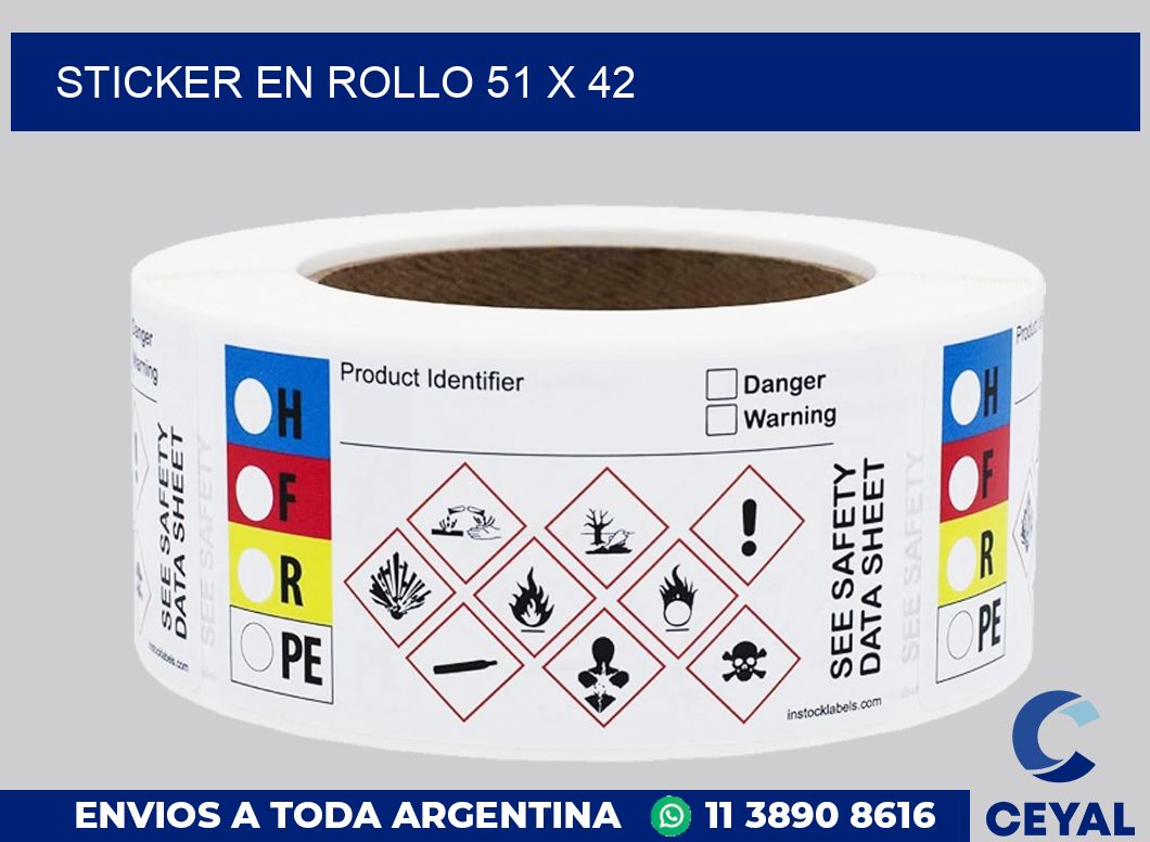 sticker en rollo 51 x 42