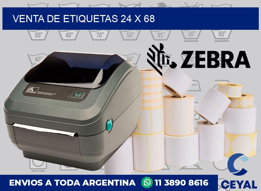 venta de etiquetas 24 x 68