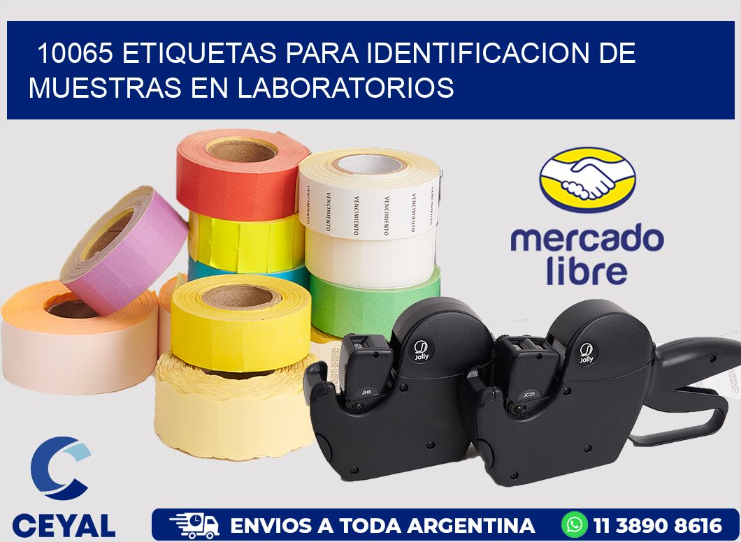 10065 ETIQUETAS PARA IDENTIFICACION DE MUESTRAS EN LABORATORIOS