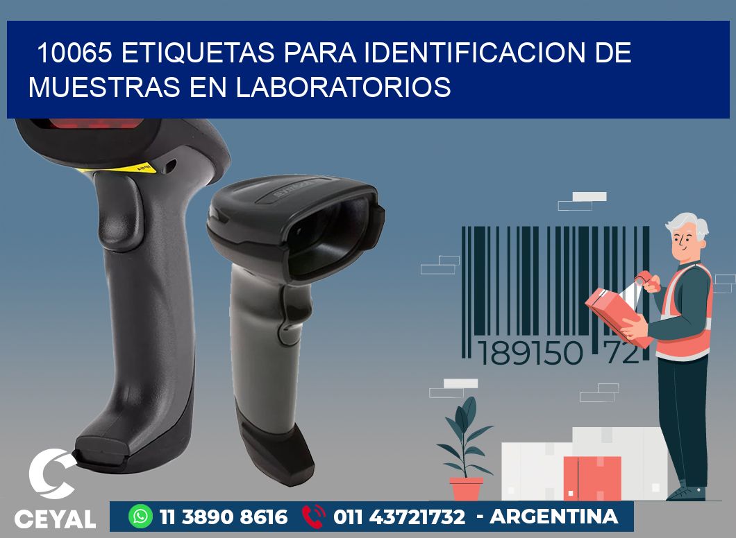 10065 ETIQUETAS PARA IDENTIFICACION DE MUESTRAS EN LABORATORIOS