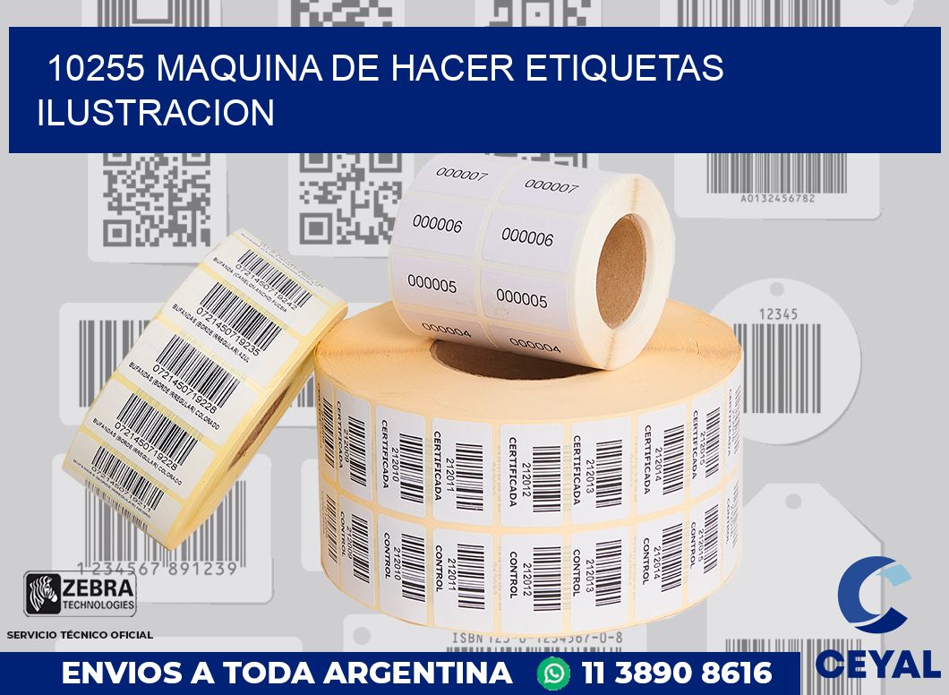 10255 MAQUINA DE HACER ETIQUETAS ILUSTRACION
