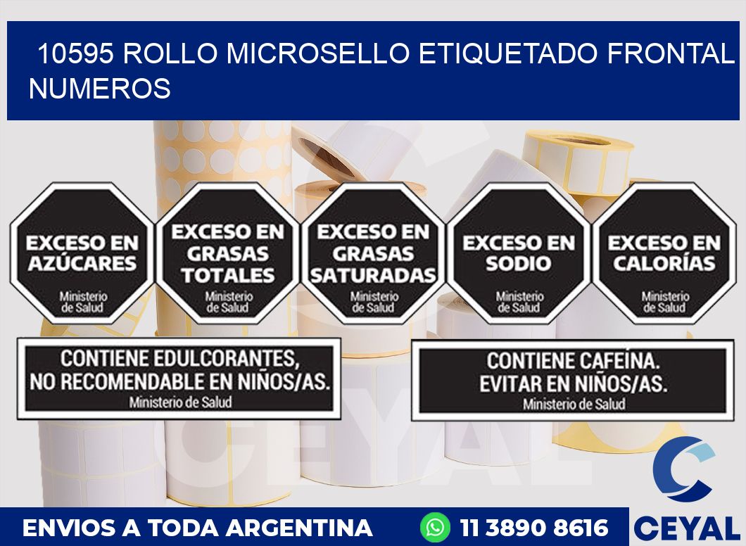10595 ROLLO MICROSELLO ETIQUETADO FRONTAL NUMEROS