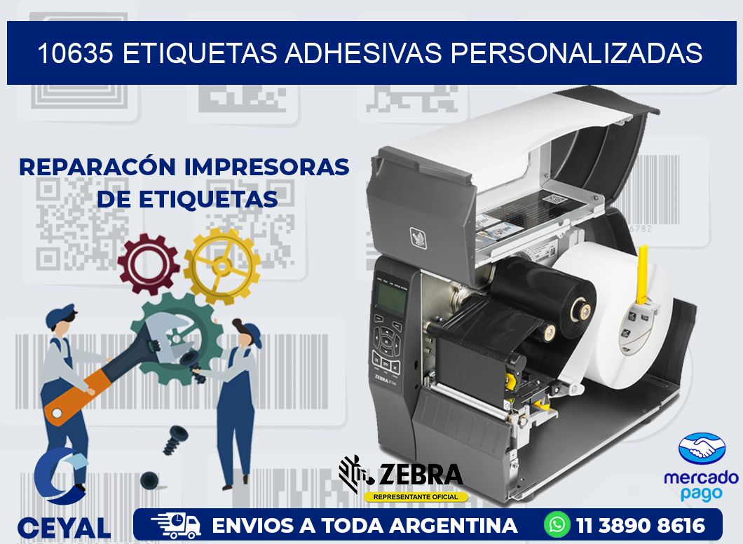 10635 ETIQUETAS ADHESIVAS PERSONALIZADAS