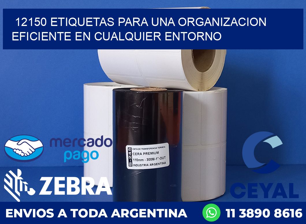 12150 ETIQUETAS PARA UNA ORGANIZACION EFICIENTE EN CUALQUIER ENTORNO