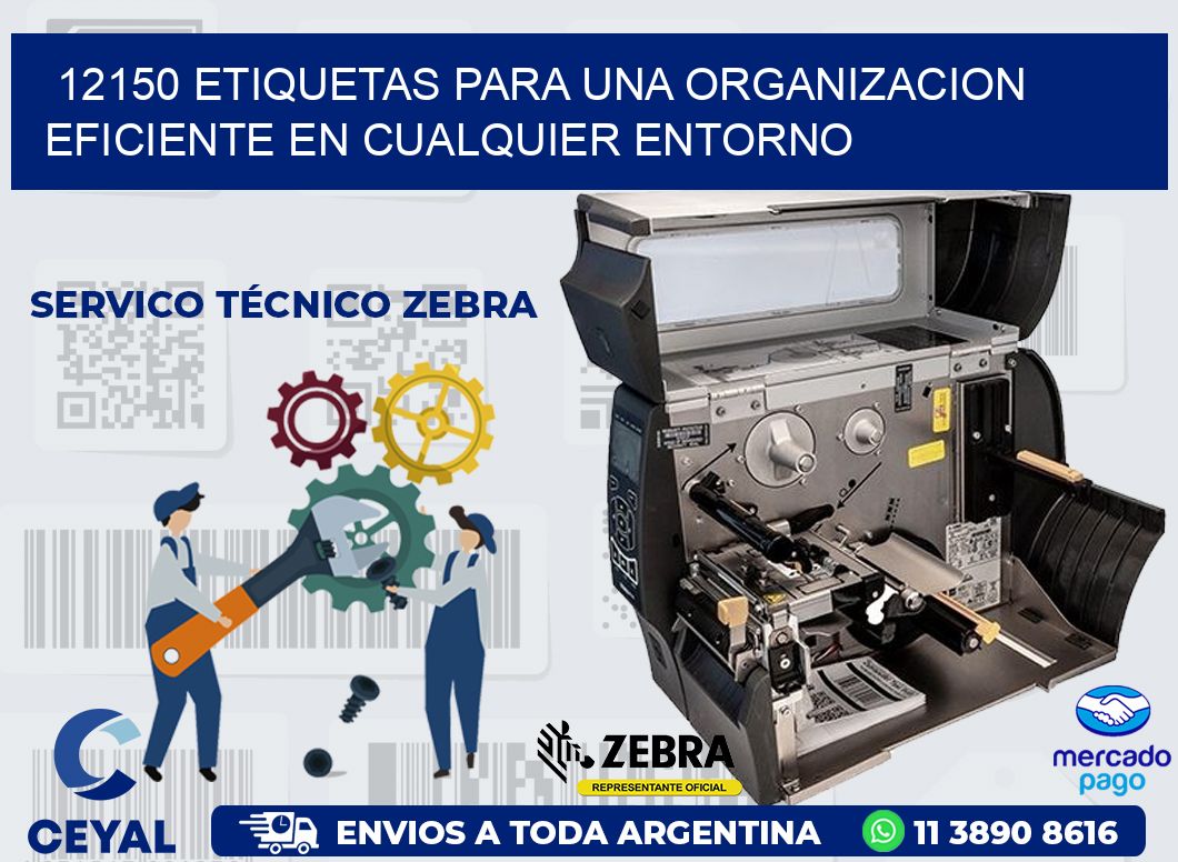 12150 ETIQUETAS PARA UNA ORGANIZACION EFICIENTE EN CUALQUIER ENTORNO