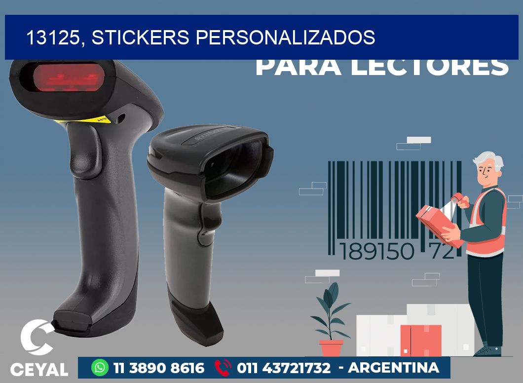 13125, stickers personalizados