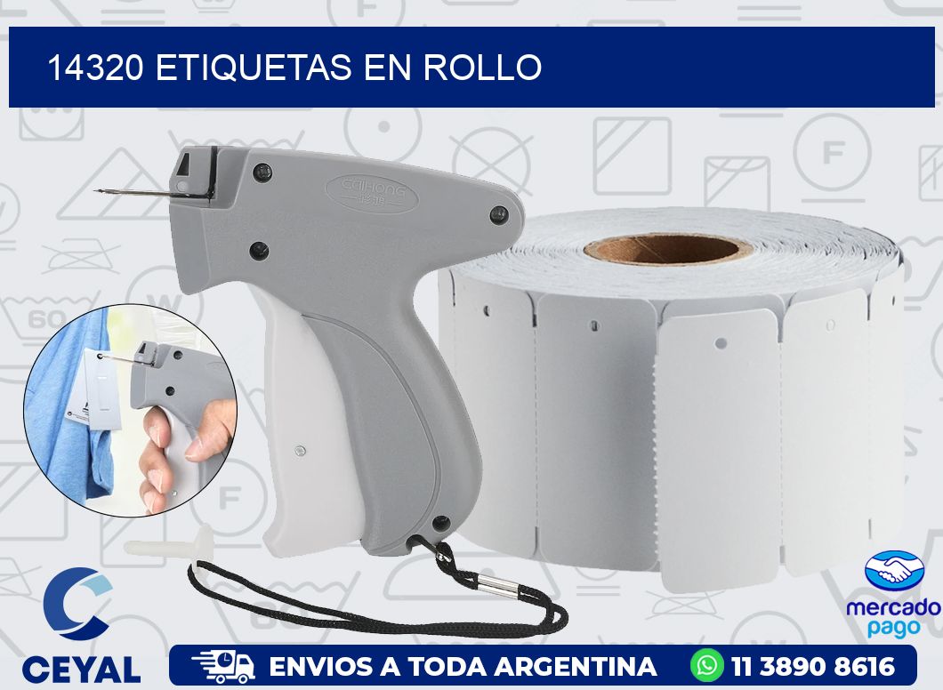 14320 ETIQUETAS EN ROLLO