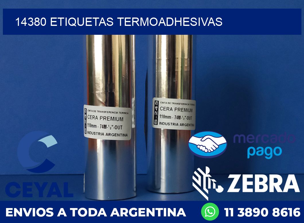 14380 ETIQUETAS TERMOADHESIVAS