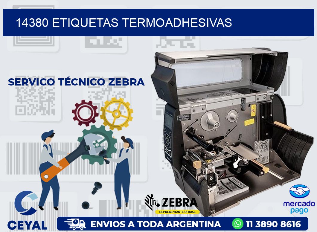 14380 ETIQUETAS TERMOADHESIVAS