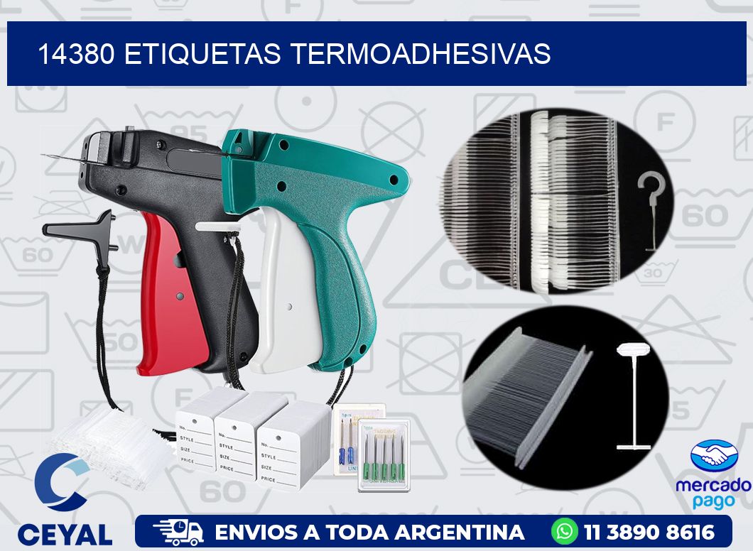 14380 ETIQUETAS TERMOADHESIVAS