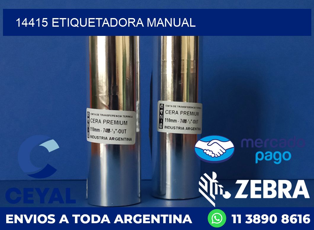 14415 ETIQUETADORA MANUAL