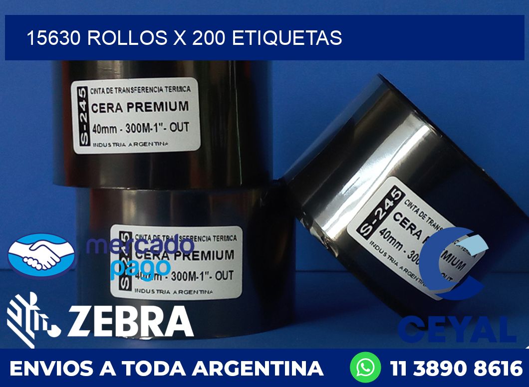 15630 ROLLOS X 200 ETIQUETAS