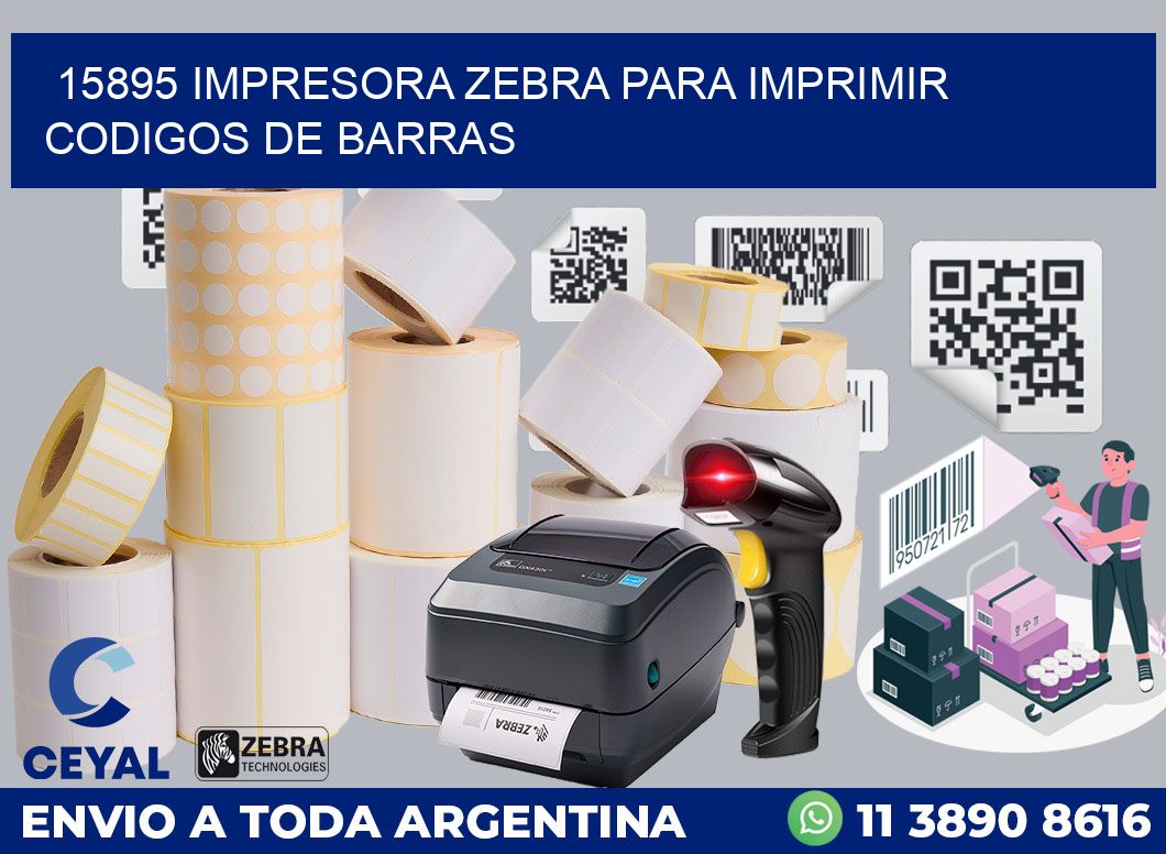 15895 IMPRESORA ZEBRA PARA IMPRIMIR CODIGOS DE BARRAS
