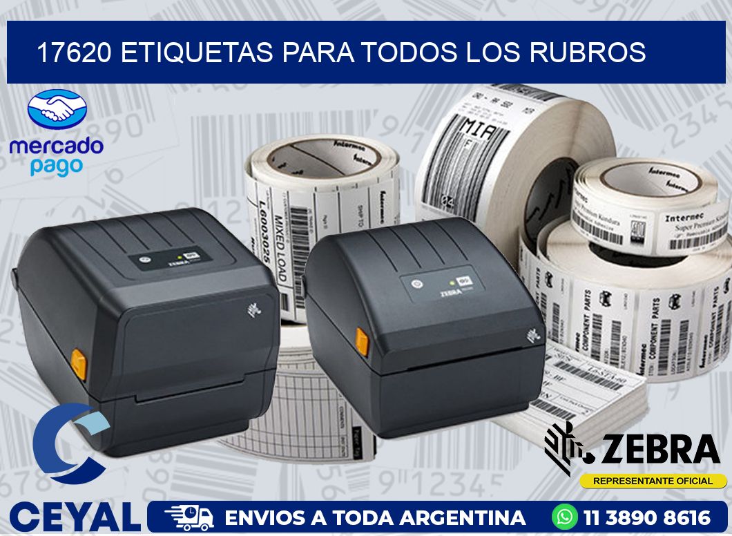 17620 ETIQUETAS PARA TODOS LOS RUBROS