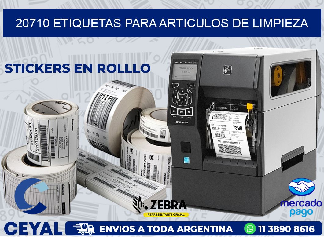 20710 ETIQUETAS PARA ARTICULOS DE LIMPIEZA