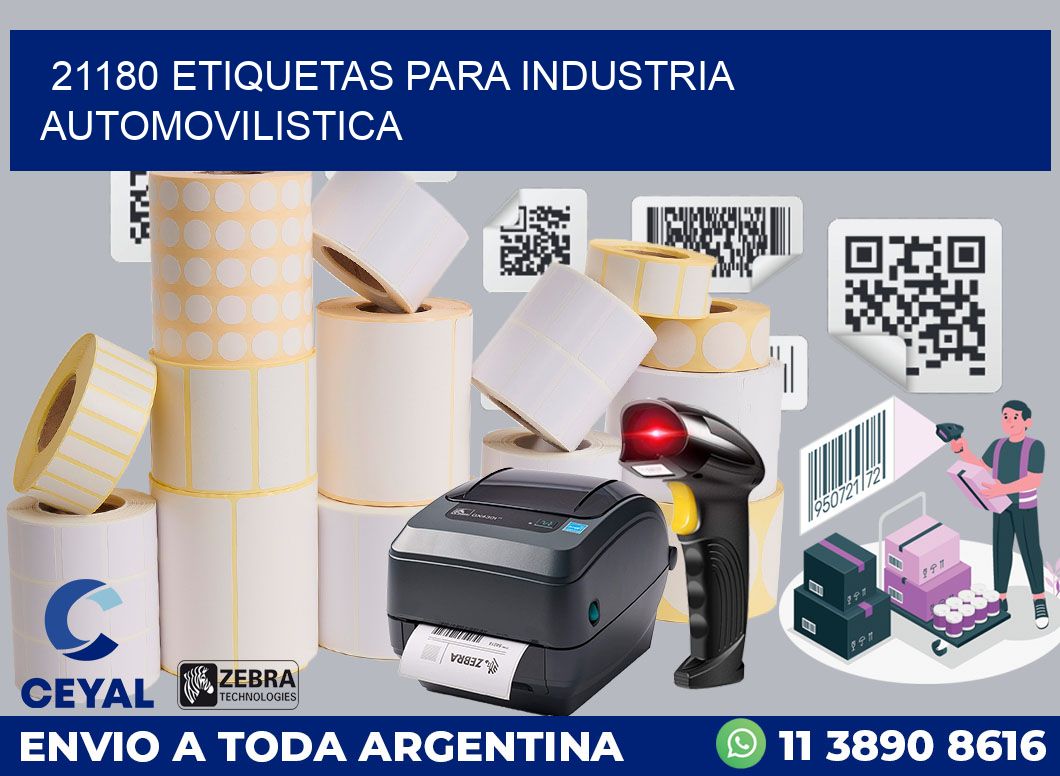 21180 ETIQUETAS PARA INDUSTRIA AUTOMOVILISTICA