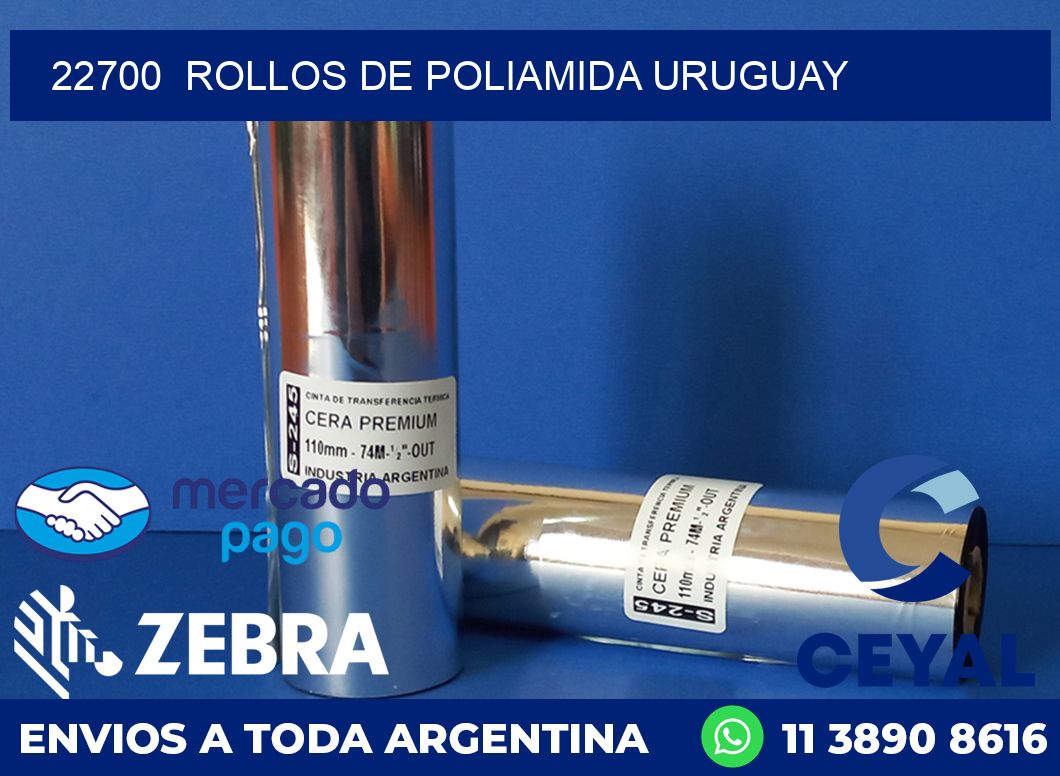 22700 ROLLOS DE POLIAMIDA URUGUAY