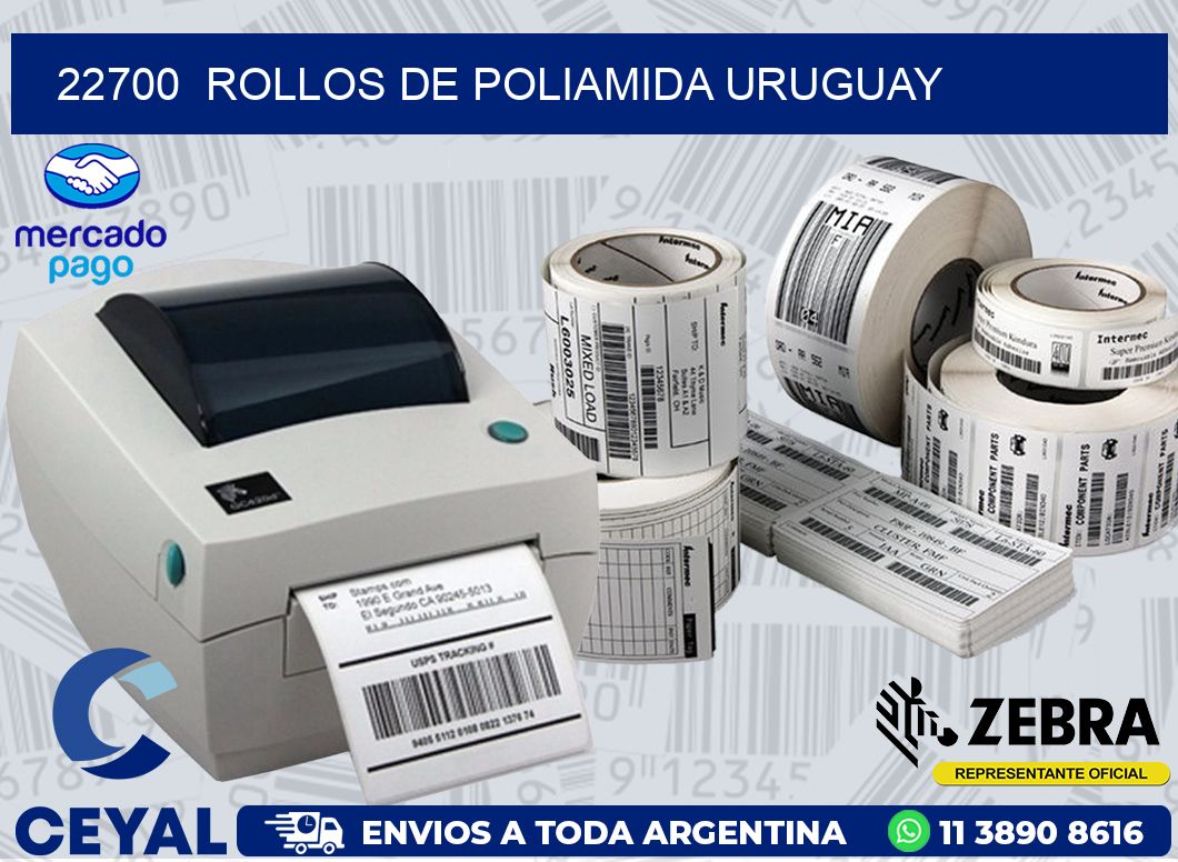 22700  ROLLOS DE POLIAMIDA URUGUAY