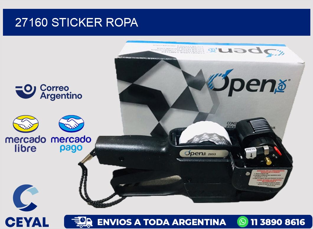 27160 STICKER ROPA