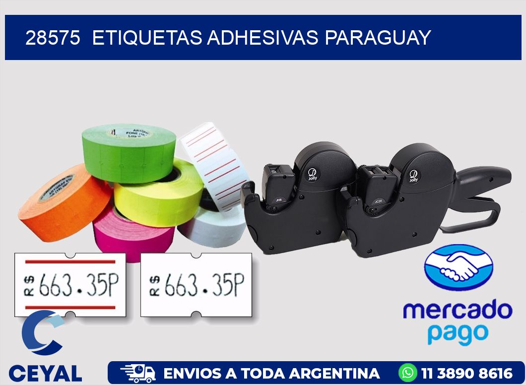 28575 ETIQUETAS ADHESIVAS PARAGUAY