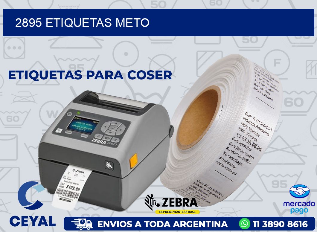 2895 ETIQUETAS METO