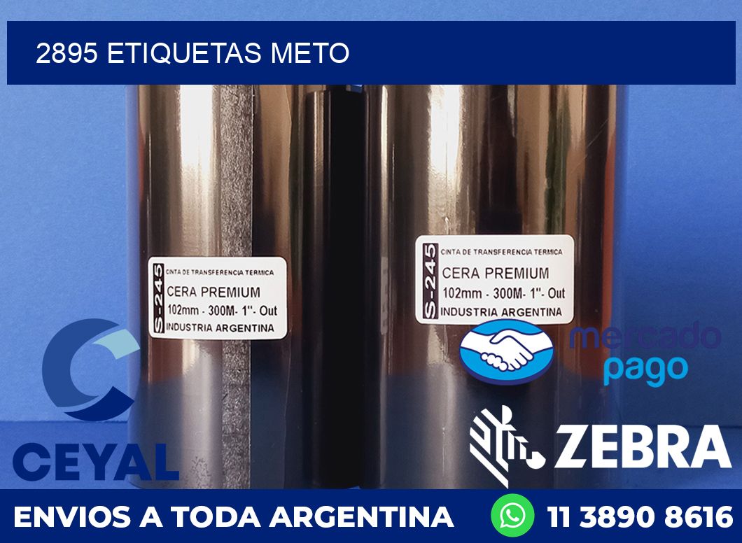 2895 ETIQUETAS METO