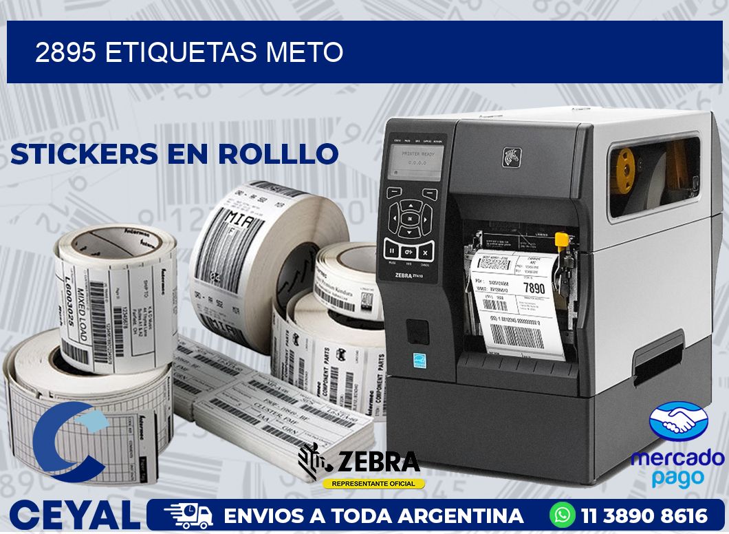 2895 ETIQUETAS METO