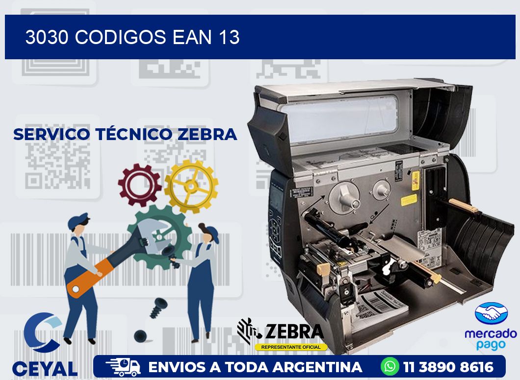 3030 CODIGOS EAN 13