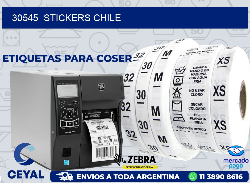 30545 STICKERS CHILE