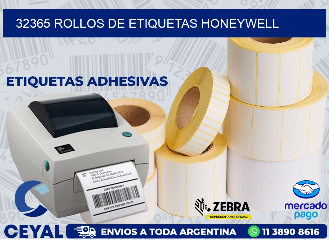 32365 ROLLOS DE ETIQUETAS HONEYWELL