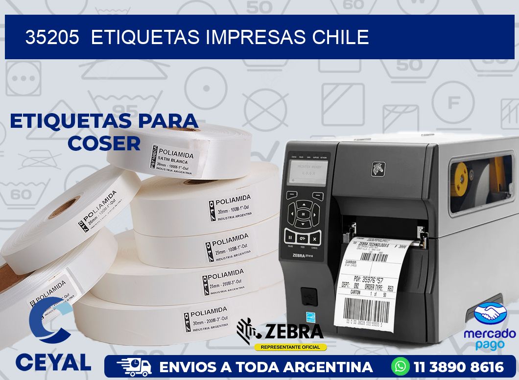 35205  ETIQUETAS IMPRESAS CHILE