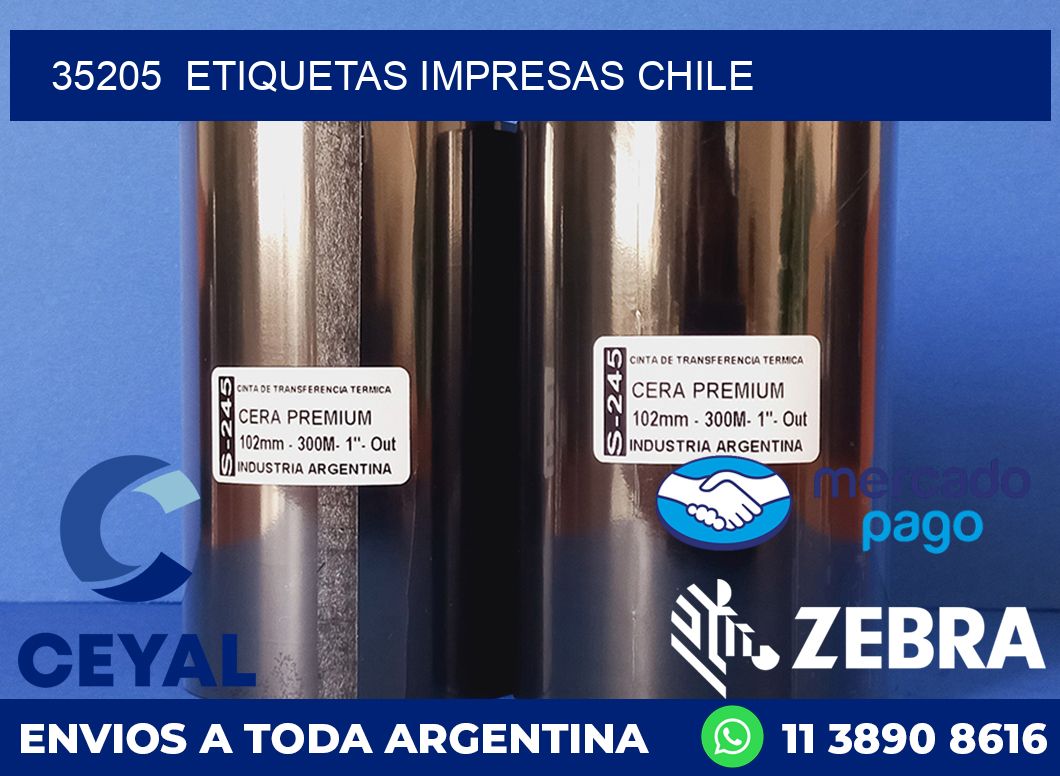 35205  ETIQUETAS IMPRESAS CHILE