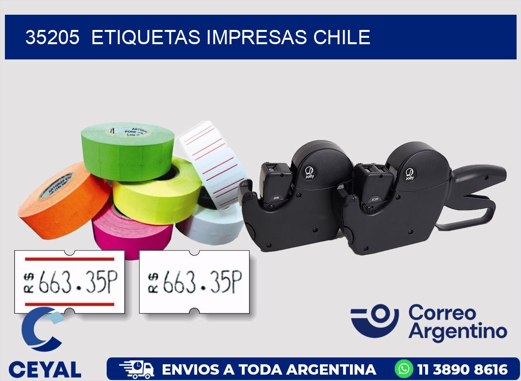 35205  ETIQUETAS IMPRESAS CHILE