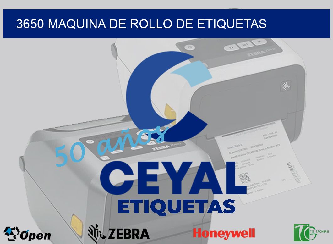 3650 MAQUINA DE ROLLO DE ETIQUETAS