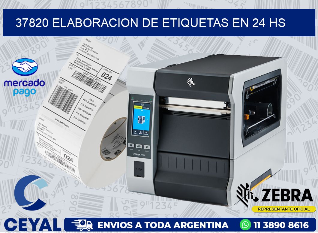 37820 ELABORACION DE ETIQUETAS EN 24 HS