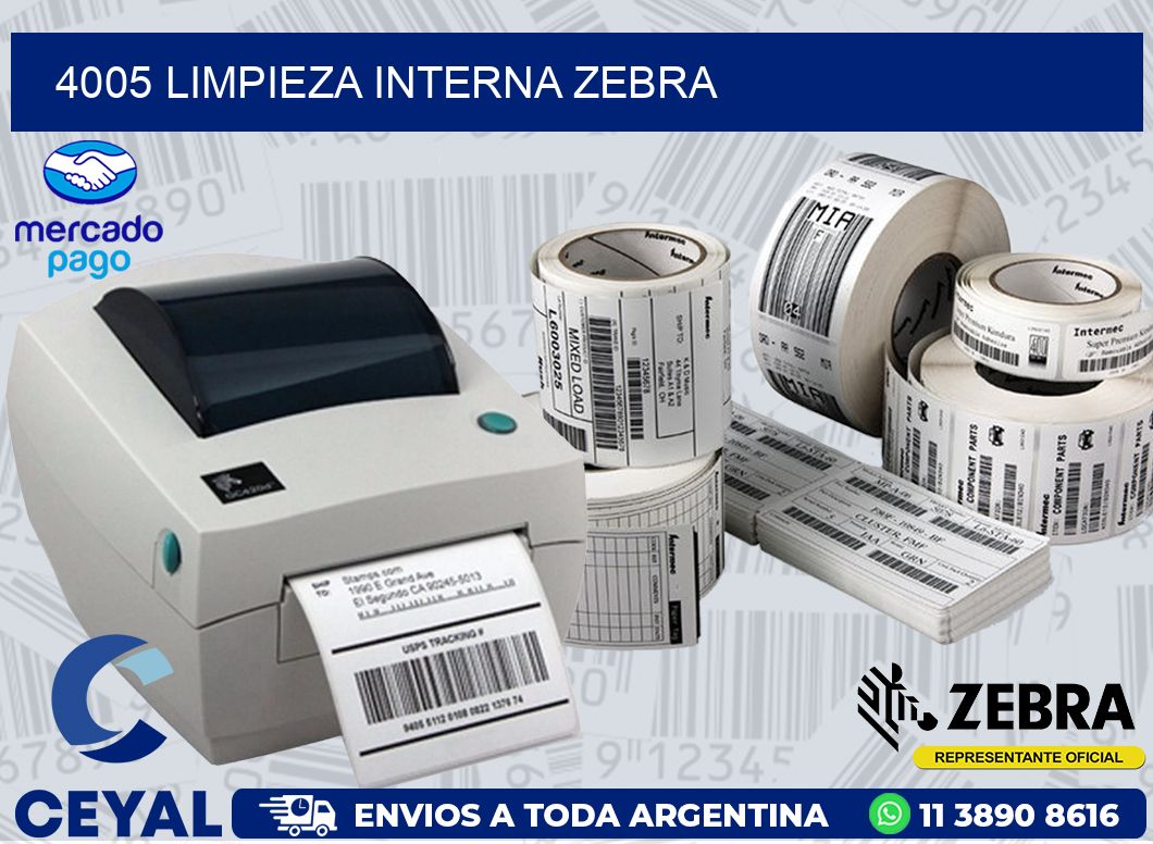 4005 LIMPIEZA INTERNA ZEBRA