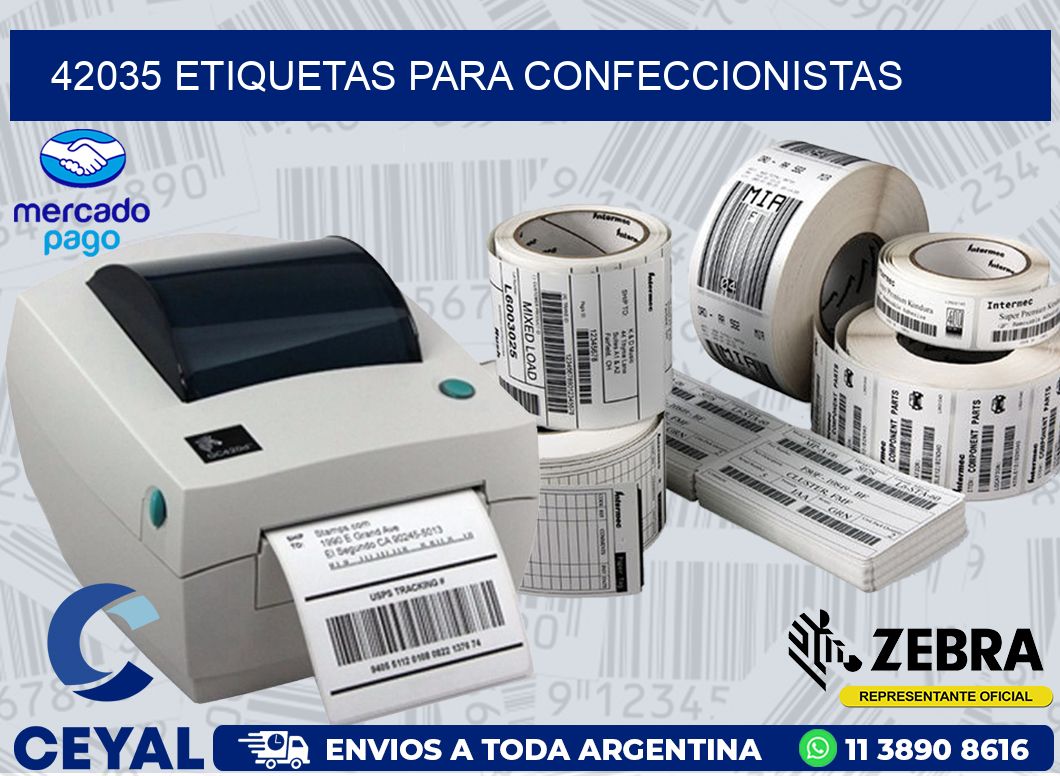 42035 ETIQUETAS PARA CONFECCIONISTAS