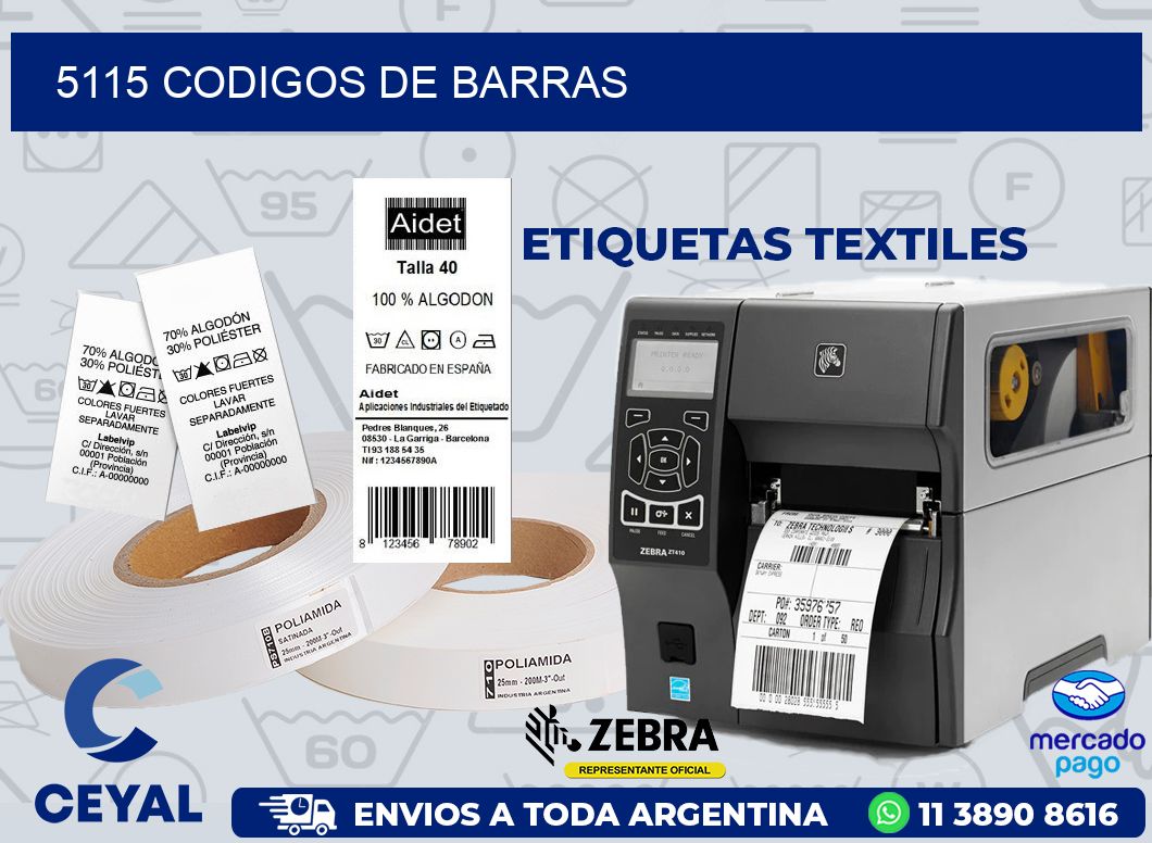 5115 CODIGOS DE BARRAS