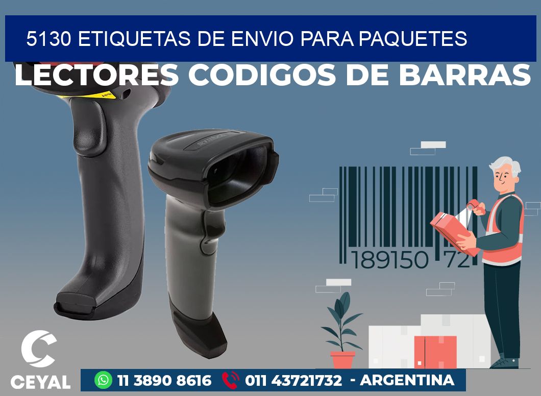 5130 ETIQUETAS DE ENVIO PARA PAQUETES