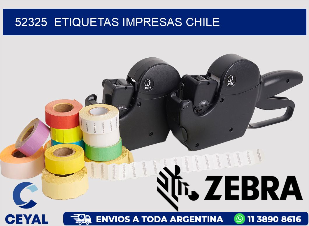 52325  ETIQUETAS IMPRESAS CHILE