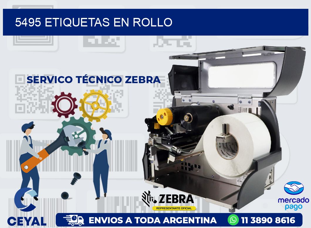 5495 ETIQUETAS EN ROLLO